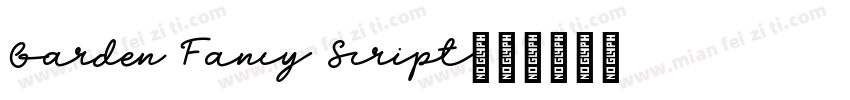Garden Fancy Script字体转换